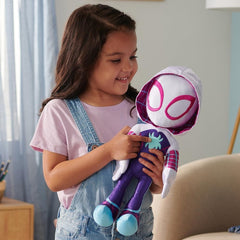 Spidey and His Amazing Friends: My Friend Ghost-Spider - 16” Plush Toys & Games Jazwares