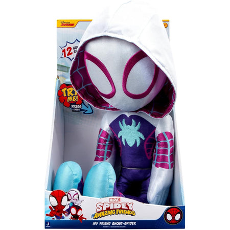 Spidey and His Amazing Friends: My Friend Ghost-Spider - 16” Plush Toys & Games Jazwares