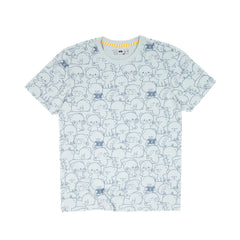 Giordano X Milk Mocha Bear: Daily Life Collage (Blue) T-Shirts Milk Mocha Bear