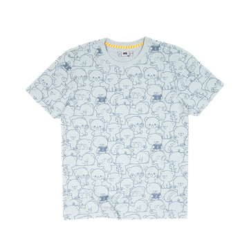 Giordano X Milk Mocha Bear: Daily Life Collage (Blue) T-Shirts Milk Mocha Bear