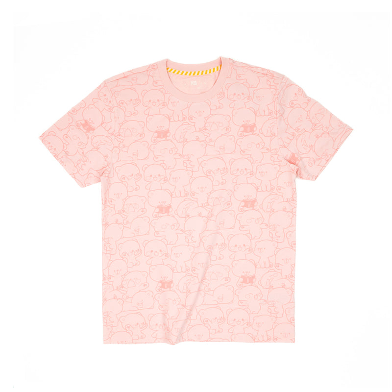 Giordano X Milk Mocha Bear: Daily Life Collage (Pink) T-Shirts Milk Mocha Bear