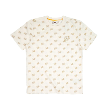 Giordano X Milk Mocha Bear: Monogram (Beige) T-Shirts Milk Mocha Bear
