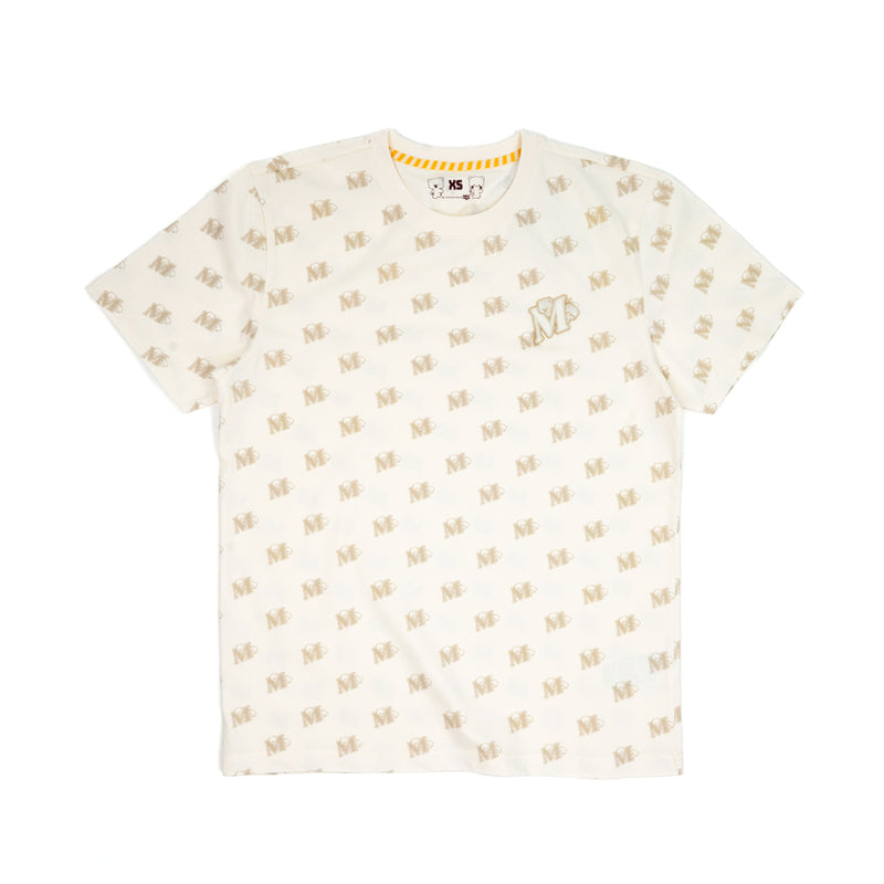 Giordano X Milk Mocha Bear: Monogram (Beige) T-Shirts Milk Mocha Bear