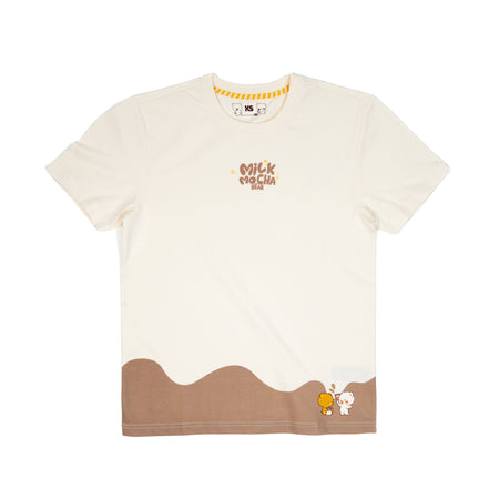 Giordano X Milk Mocha Bear: Painting Around T-Shirts Milk Mocha Bear