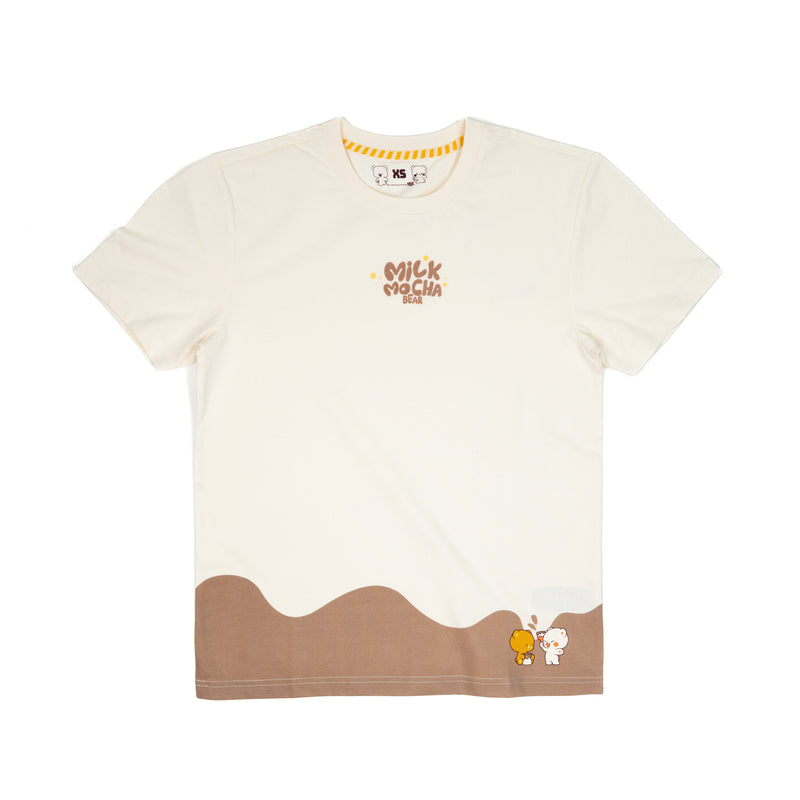 Giordano X Milk Mocha Bear: Painting Around T-Shirts Milk Mocha Bear