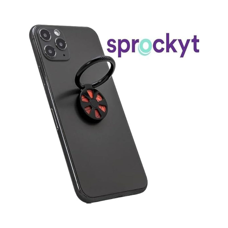 Sprockyt Phone Grip [Black/Basketball] Electronics Killer Concepts   