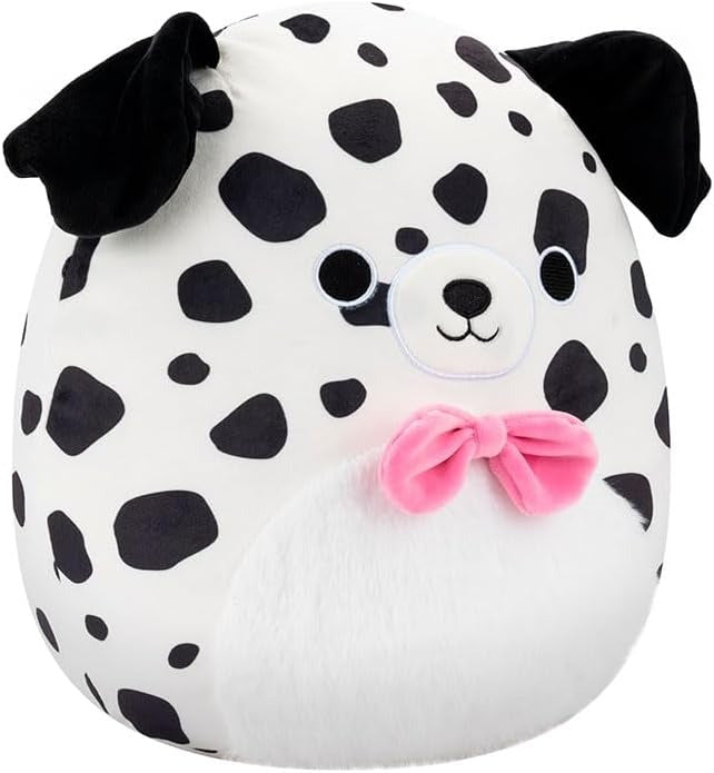 Squishmallows: Dustin the White Dalmation 12" Plush Toys & Games Jazwares