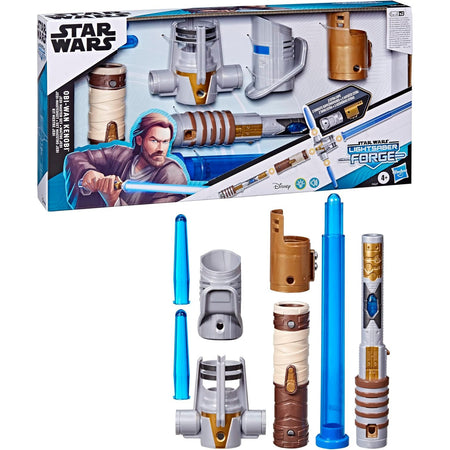 Star Wars: Lightsaber Forge - Jedi Master Obi-Wan Kenobi Electronic Lightsaber Building Kit Toys & Games Hasbro   