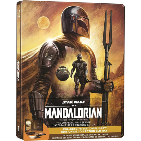 Star Wars: The Mandalorian Season 1 Blu-Ray [Blu-Ray] Blu-Ray Steelbook Disney   