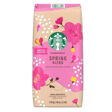 Starbucks Limited Edition Spring Blend Medium Roast Ground Coffee 40oz 1.13Kg 2.5Lb Food Starbucks   