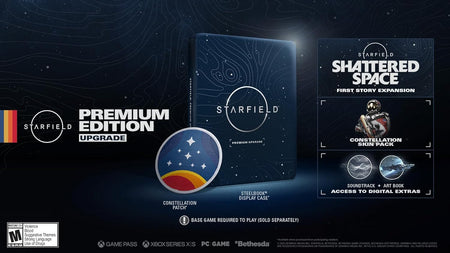 Starfield Premium Upgrade - GAME ADD-ON ONLY + STEEL BOOK [Xbox Series X] Xbox Series X Video Game Bethesda