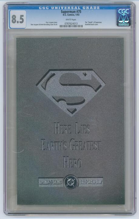 Superman: #75 [CGC 8.5 Jurgens and Breeding] 1993 Comics DC Comics