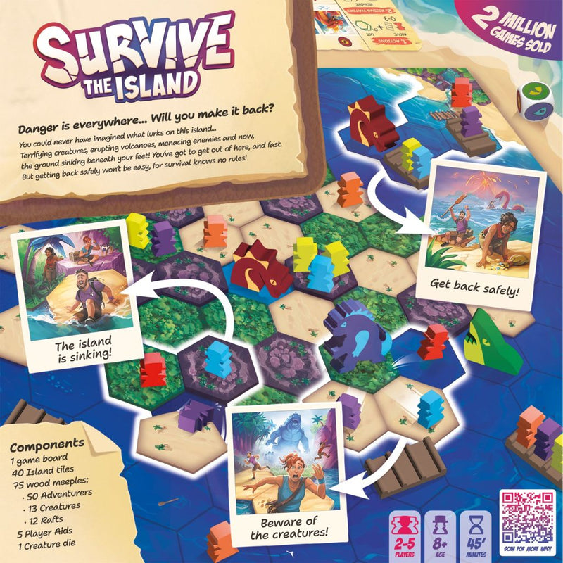Survive The Island [Board Games, 2-5 Players] Board Game Zygo Matic   