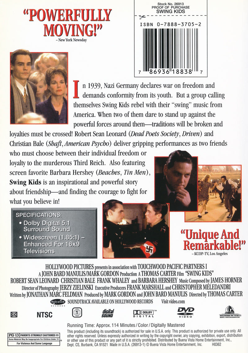 Swing Kids [DVD] DVD Movie Buena Vista Home Entertainment   