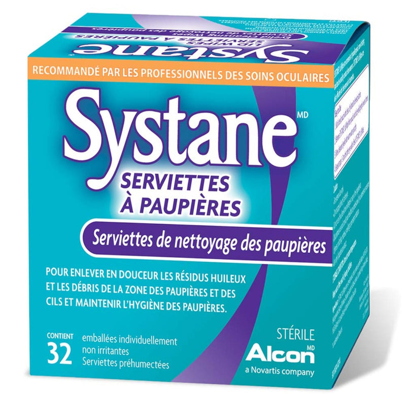 Systane Lid Wipes - Eyelid Cleansing Wipes - 1 Pack - 32 Wipes [Healthcare] Healthcare Alcon   