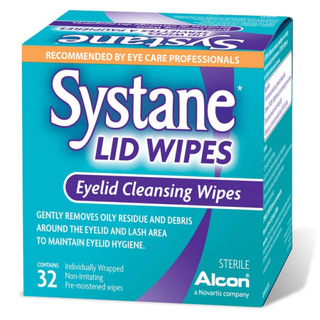 Systane Lid Wipes - Eyelid Cleansing Wipes - 1 Pack - 32 Wipes [Healthcare] Healthcare Alcon   