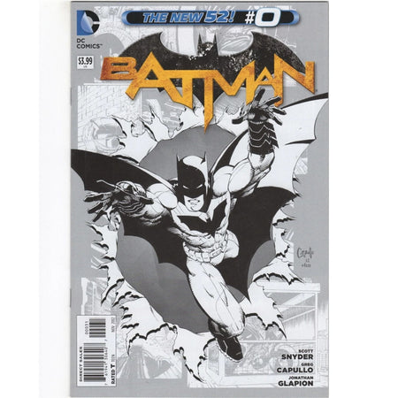 Batman: #0 [Capullo B&W CVR C - 1:100] 2011 Comics DC Comics