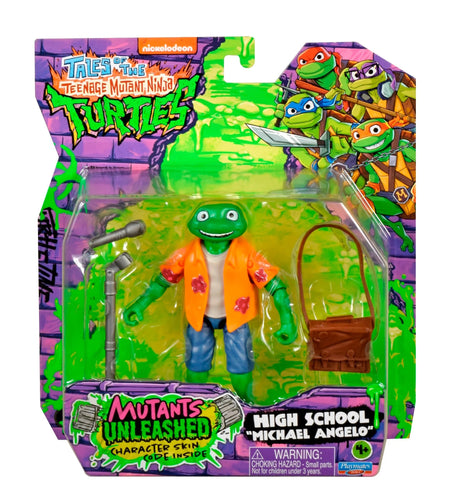 Tales of the TMNT: Mutants Unleashed - High School Michael Angelo Figure Toys & Games Playmates