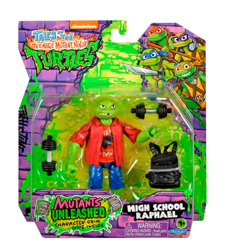 Tales of the TMNT: Mutants Unleashed - High School Raphael Figure Toys & Games Playmates