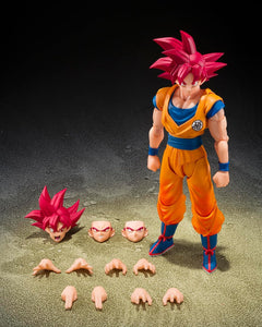 Tamashii Nations: Dragon Ball Super - Super Saiyan God Son Goku - God Aura S.H. Figuarts Toys & Games Bandai Namco