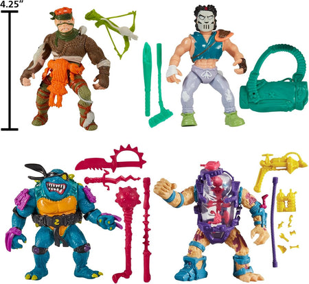 Teenage Mutant Ninja Turtles: Classic Mutant Figures - 4 Pack [Casey Jones, Rat King, Slash, Mutagen Man] Toys & Games Playmates
