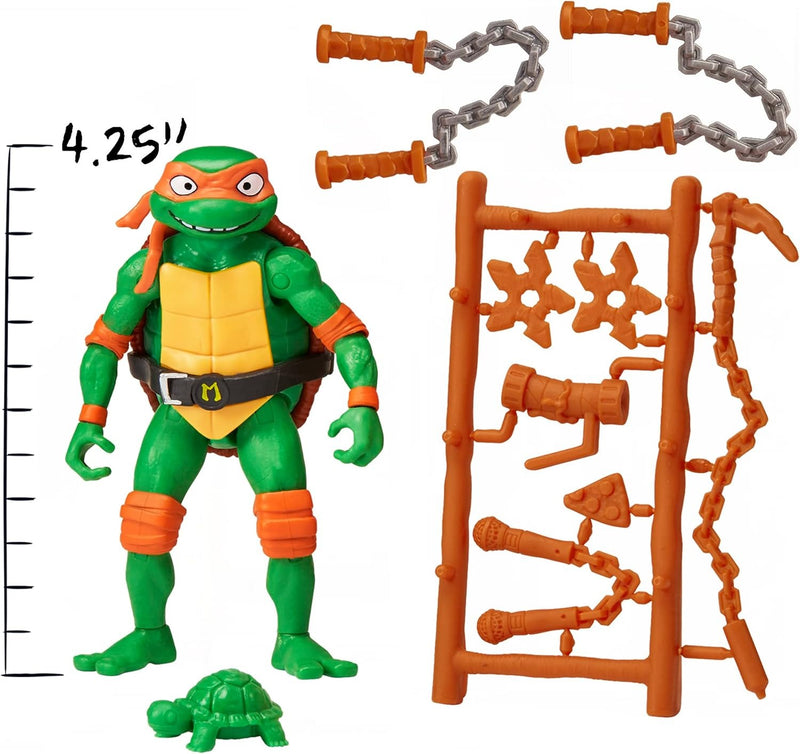 Teenage Mutant Ninja Turtles: Mutant Mayhem Michelangelo - 4.5" Figure Toys & Games Playmates