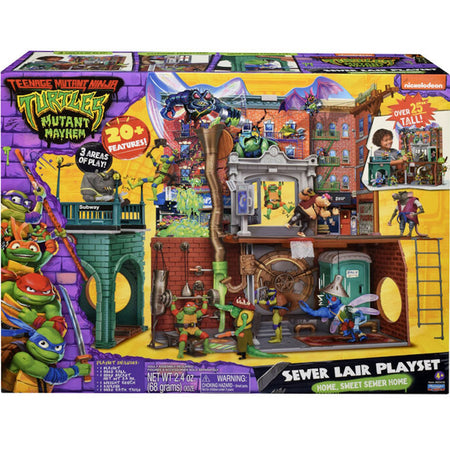 Teenage Mutant Ninja Turtles: Mutant Mayhem Sewer Lair Playset Toys & Games Playmates
