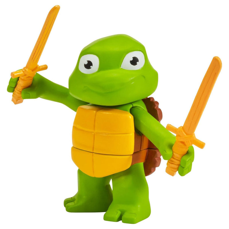 Teenage Mutant Ninja Turtles: Mutant Mayhem: Turtle Tots - Leo/Don Figures Toys & Games Playmates