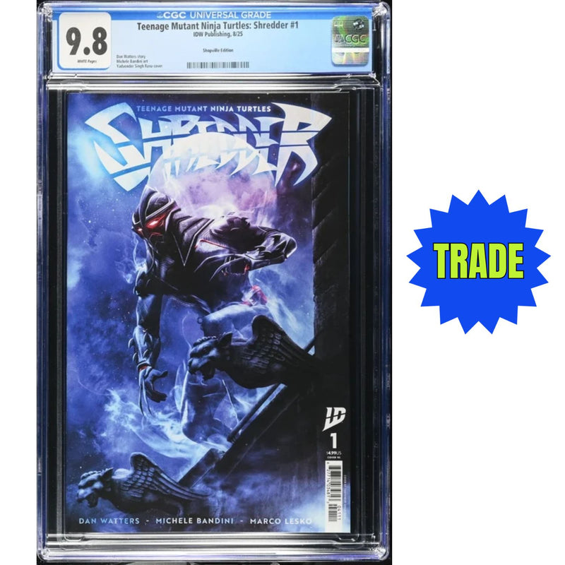 Teenage Mutant Ninja Turtles Shredder: #1 [UltraRaw26 CGC 9.8 Shopville Exclusive] 2025 Comics IDW Publishing