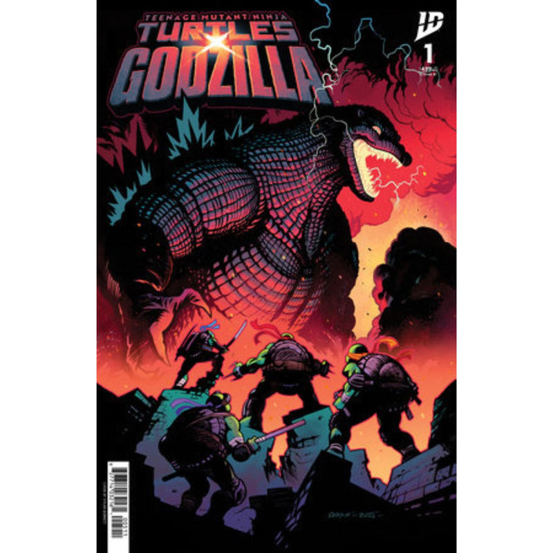 Teenage Mutant Ninja Turtles X Godzilla: #1 [Dylan Burnett Foil - 1:25] 2025 Comics IDW Publishing