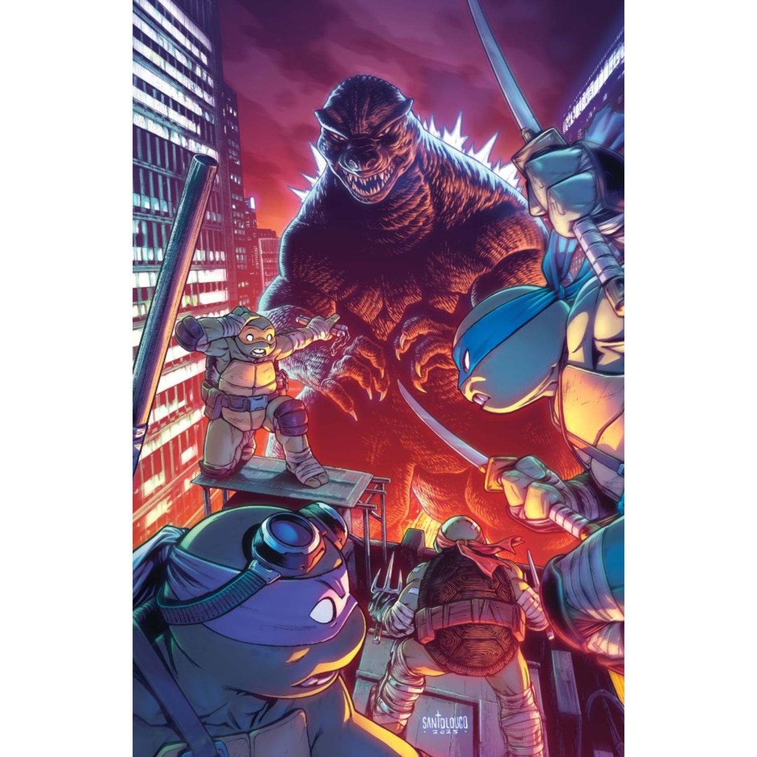 Teenage Mutant Ninja Turtles X Godzilla: #2 [Mateus Santolouco - 1
