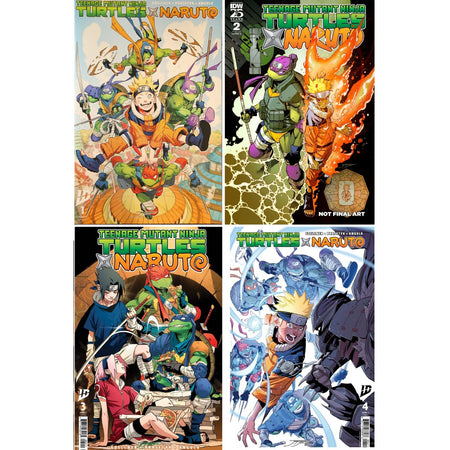 Teenage Mutant Ninja Turtles X Naruto: #1 2 3 4 [CVR A Set] 2024 Comics IDW Publishing