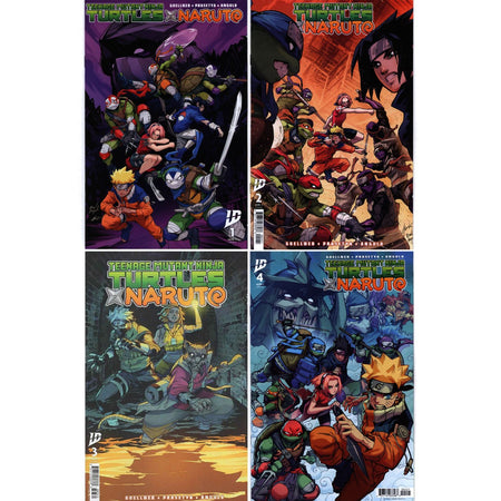 Teenage Mutant Ninja Turtles X Naruto: #1 2 3 4 [CVR B Set] 2024 Comics IDW Publishing