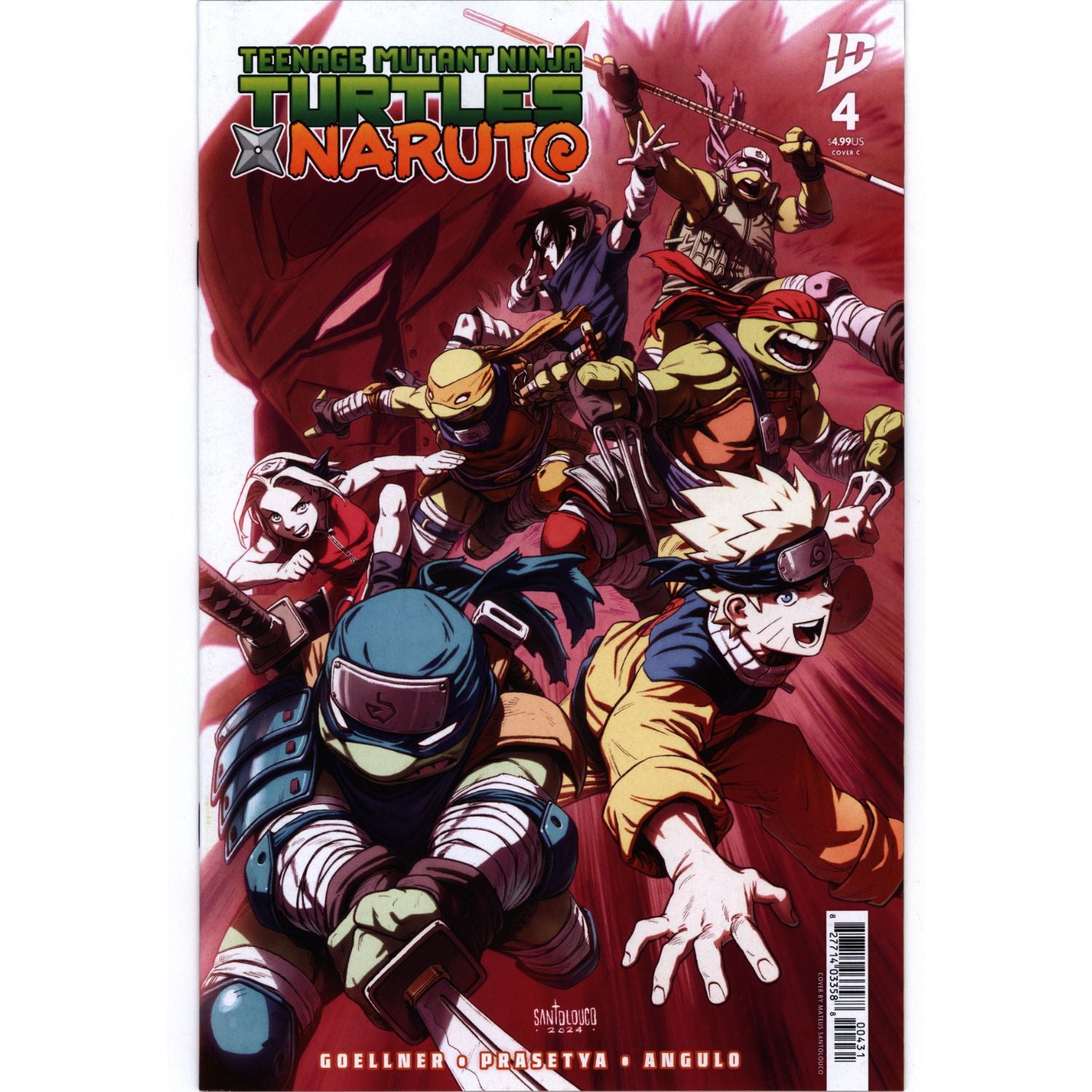 Teenage Mutant Ninja Turtles X Naruto: #1 2 3 4 [CVR C Set] 2024