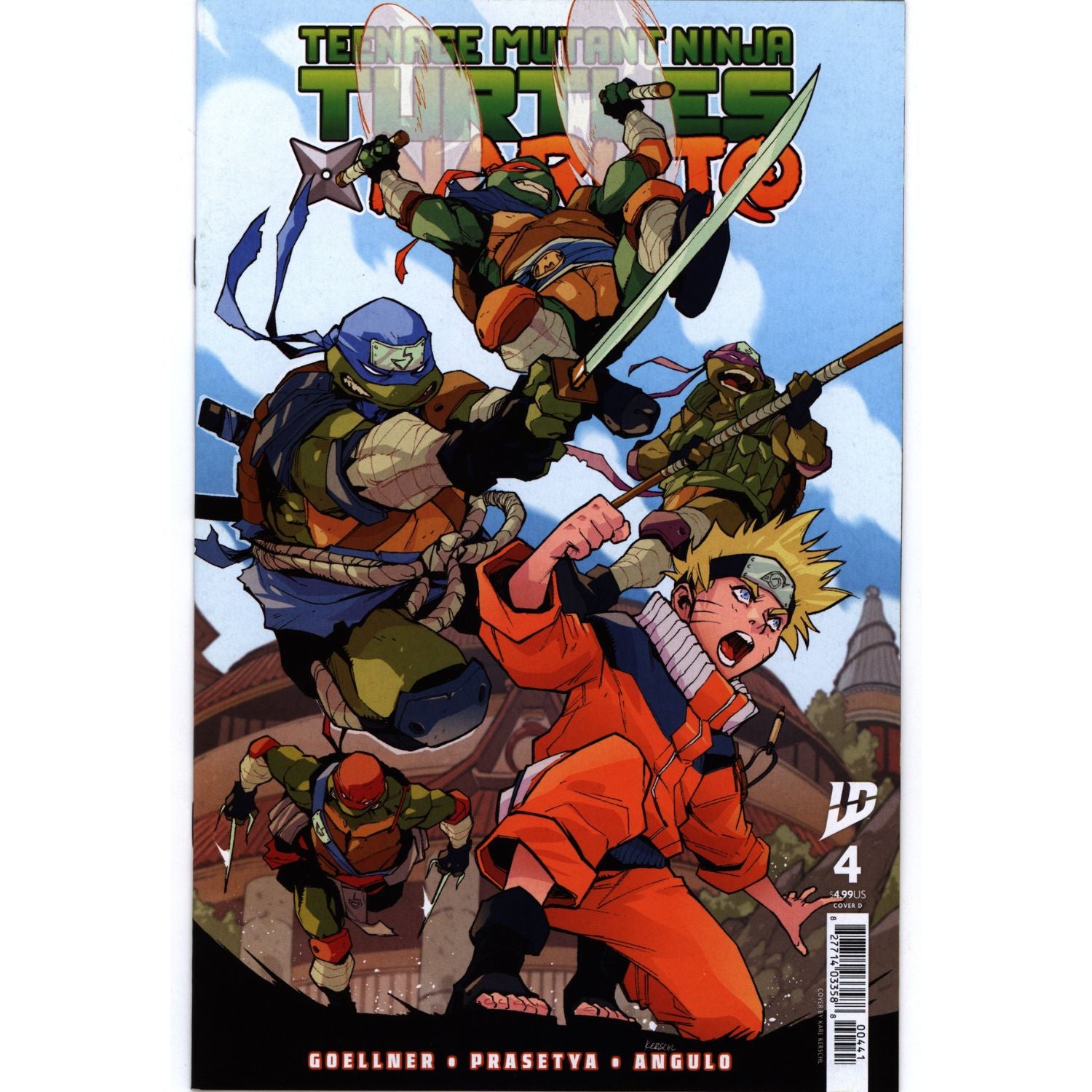 Teenage Mutant Ninja Turtles X Naruto: #1 2 3 4 [CVR D Set] 2024