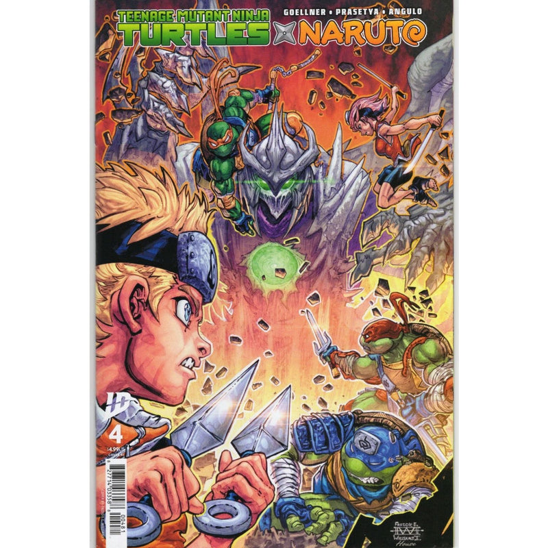 TMNT X Naruto: #4 [Freddie E Williams II CVR RI - 1:100] 2025 Comics IDW Publishing