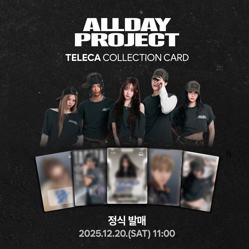 Teleca: AllDay Project - 2025 KPOP Rookie Collection Booster Box - 1 Pack + 1 Graded Rookie Trading Cards Teleca
