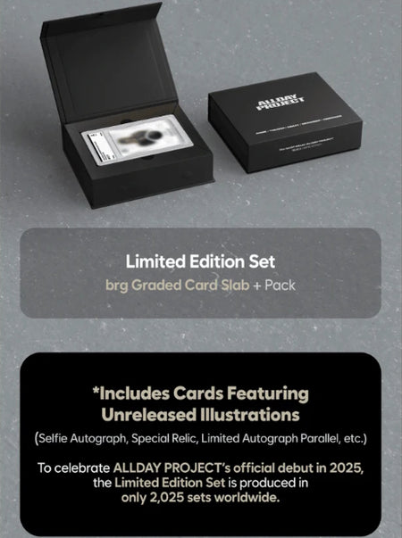 Teleca: AllDay Project - 2025 KPOP Rookie Collection Booster Box - 1 Pack + 1 Graded Rookie Card Game Teleca