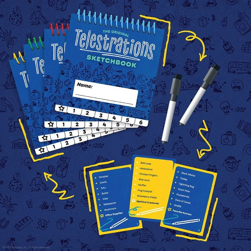 Telestrations - 6-Player Refresh [Board Game, 4-6 Players] Board Game OPGames