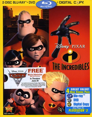 Disney Pixar: The Incredibles [Blu-Ray] Blu-Ray Movie Disney