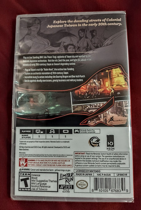 The Legend of Tianding - Limited Run Games #188 [Nintendo Switch] Nintendo Switch Video Game Limited Run Games