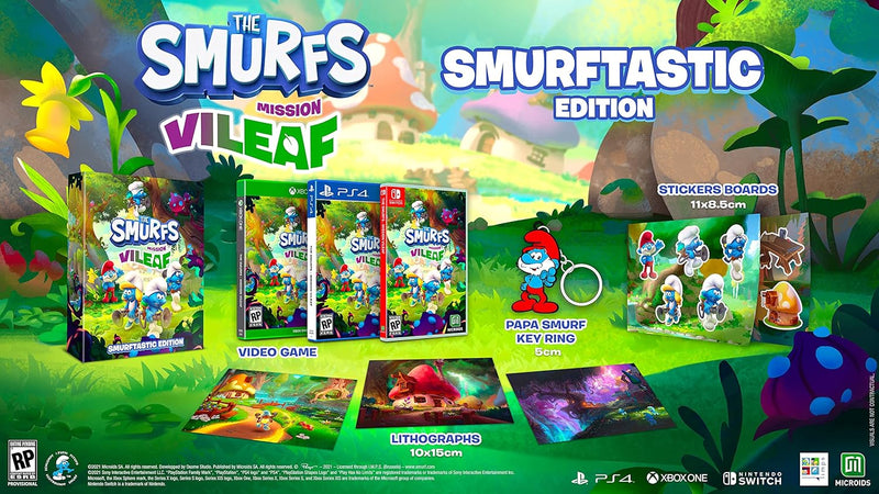 The Smurfs - Mission Vileaf - Smurftastic Edition Xbox One Video Game Microids   