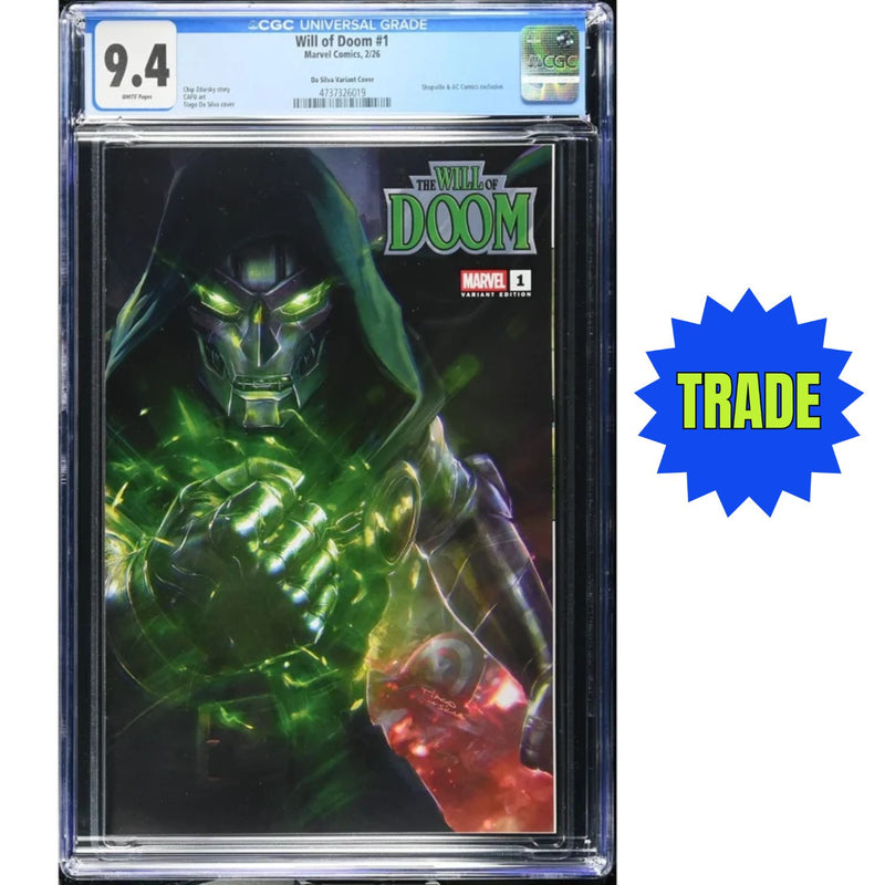 The Will Of Doom: #1 [Tiago Da Silva CGC 9.4 AC Comics/Shopville Exclusive CVR] 2026 Comics Marvel Comics
