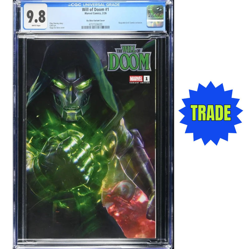 The Will Of Doom: #1 [Tiago Da Silva CGC 9.8 AC Comics/Shopville Exclusive CVR] 2026 Comics Marvel Comics