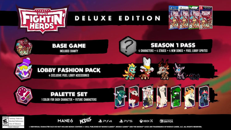 Them's Fightin' Herds - Deluxe Edition [Xbox One / Xbox Series X] Xbox ONE / Xbox Series X Video Game Modus