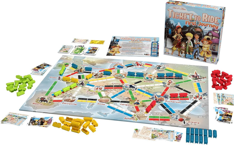 Ticket To Ride: Europe First Journey [Board Game, 2-4 Players] Board Game Days of Wonder