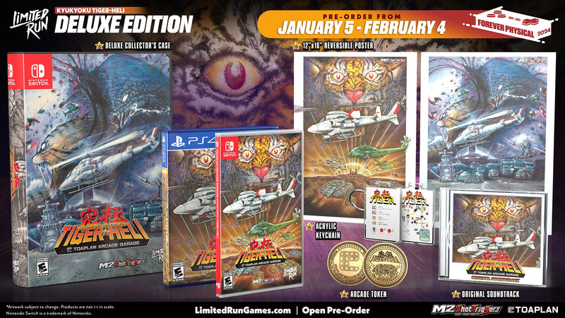 Toaplan Arcade Garage: Kyukyoku Tiger-Heli Deluxe Edition - Limited Run #217 [Nintendo Switch] Nintendo Switch Video Game Limited Run Games