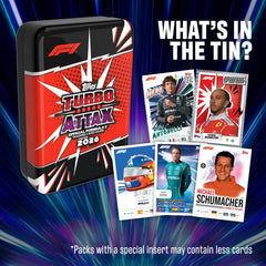 Topps: 2026 Turbo Attax Formula 1 Mega Tin Guardians Of The Grid Tin (4 Packs)