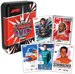 Topps: 2026 Turbo Attax Formula 1 Mega Tin Guardians Of The Grid Tin (4 Packs)