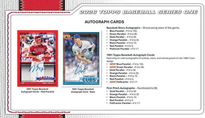 Topps 2026 Baseball Series 1 Fat Pack